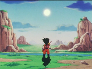 Gohan looking into the distance, from DBZ