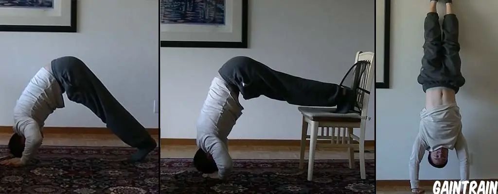 Wall Handstand Push-up Progressions