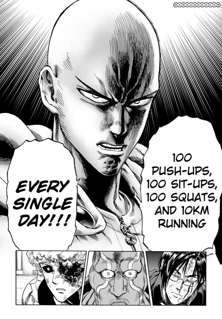 One Punch Man Workout Manga